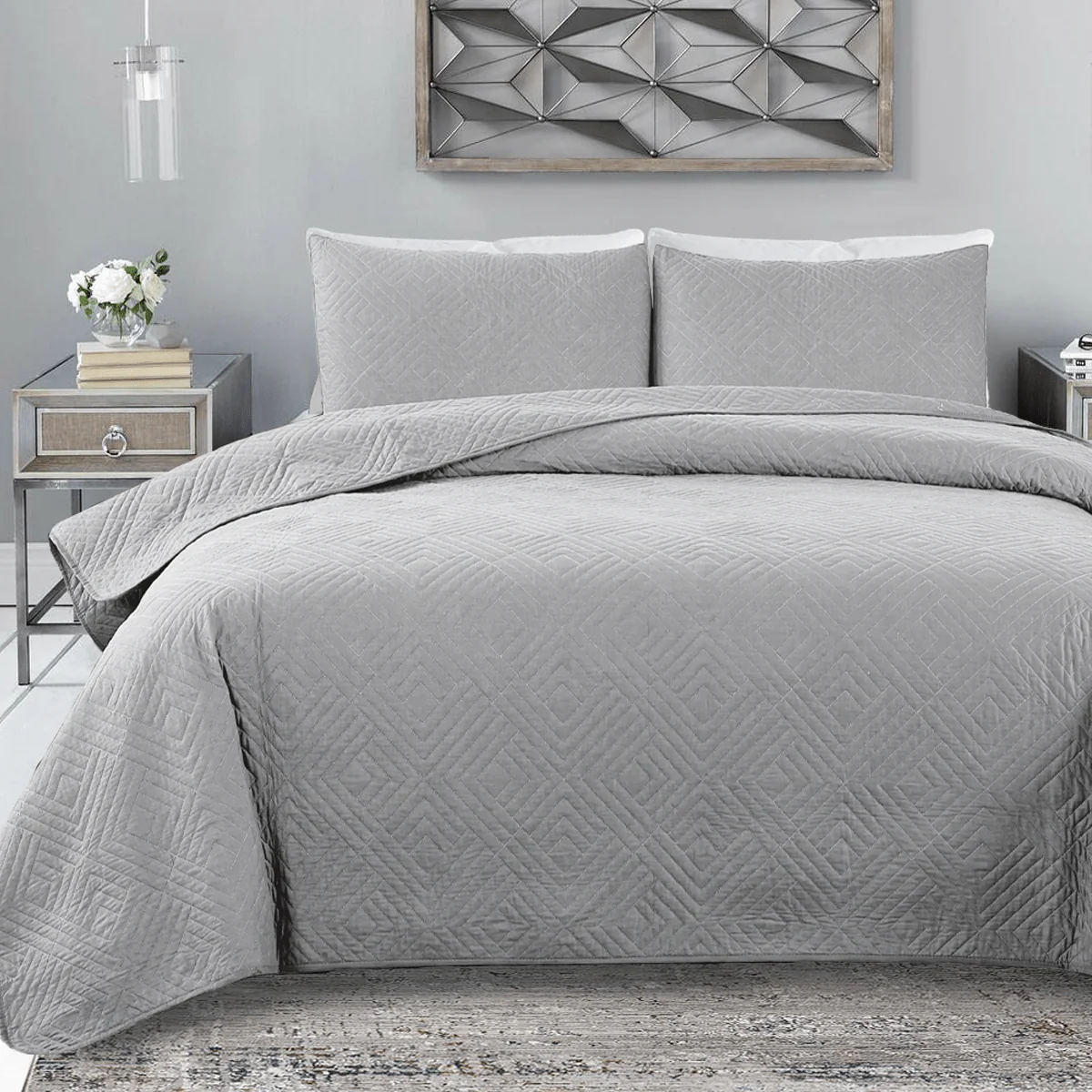 Diva - Quilt Set 3 Pc Cotton - Image 4