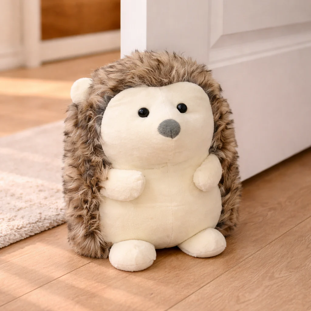 Door Stopper Hedgehog Grey 9in 19x17x23cm - Image 2