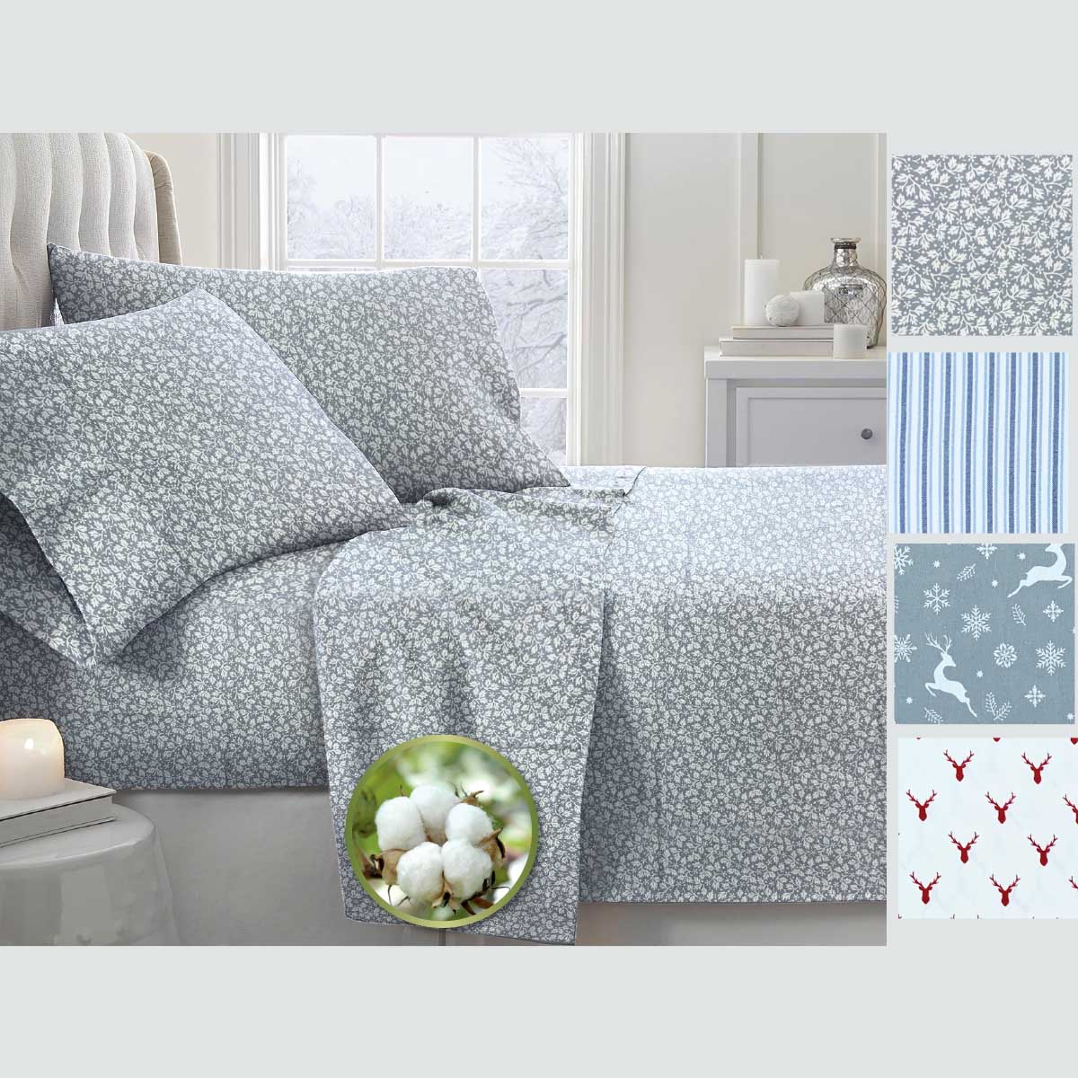 Dundas Flannel sheet Sets - Image 2