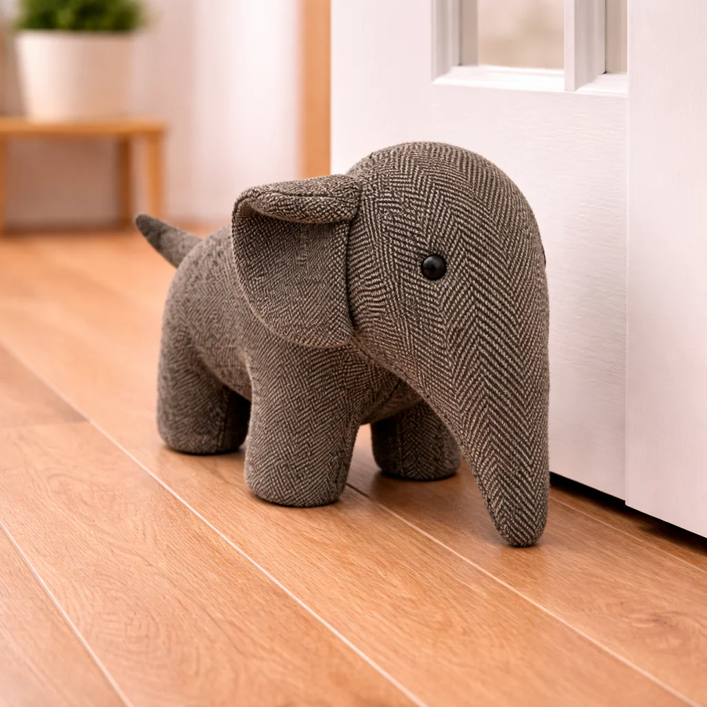 Elephant Fabric Door Stopper - Image 2