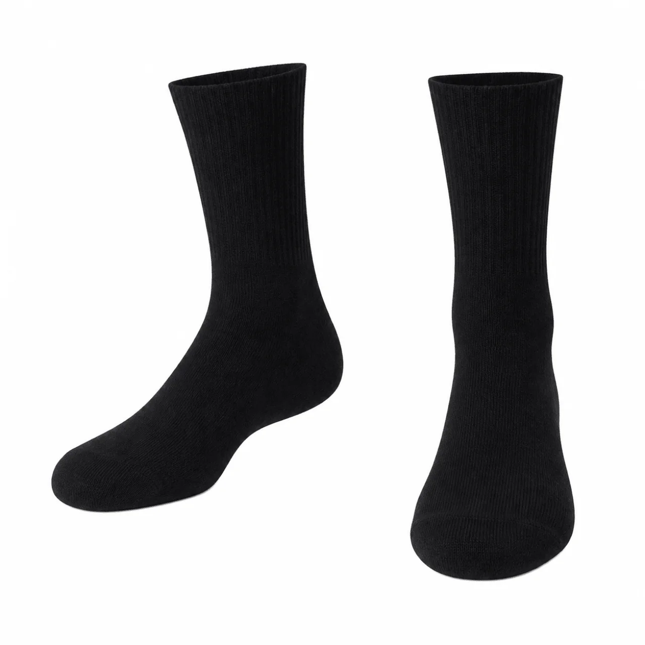 Essential Ribbed Crew Socks