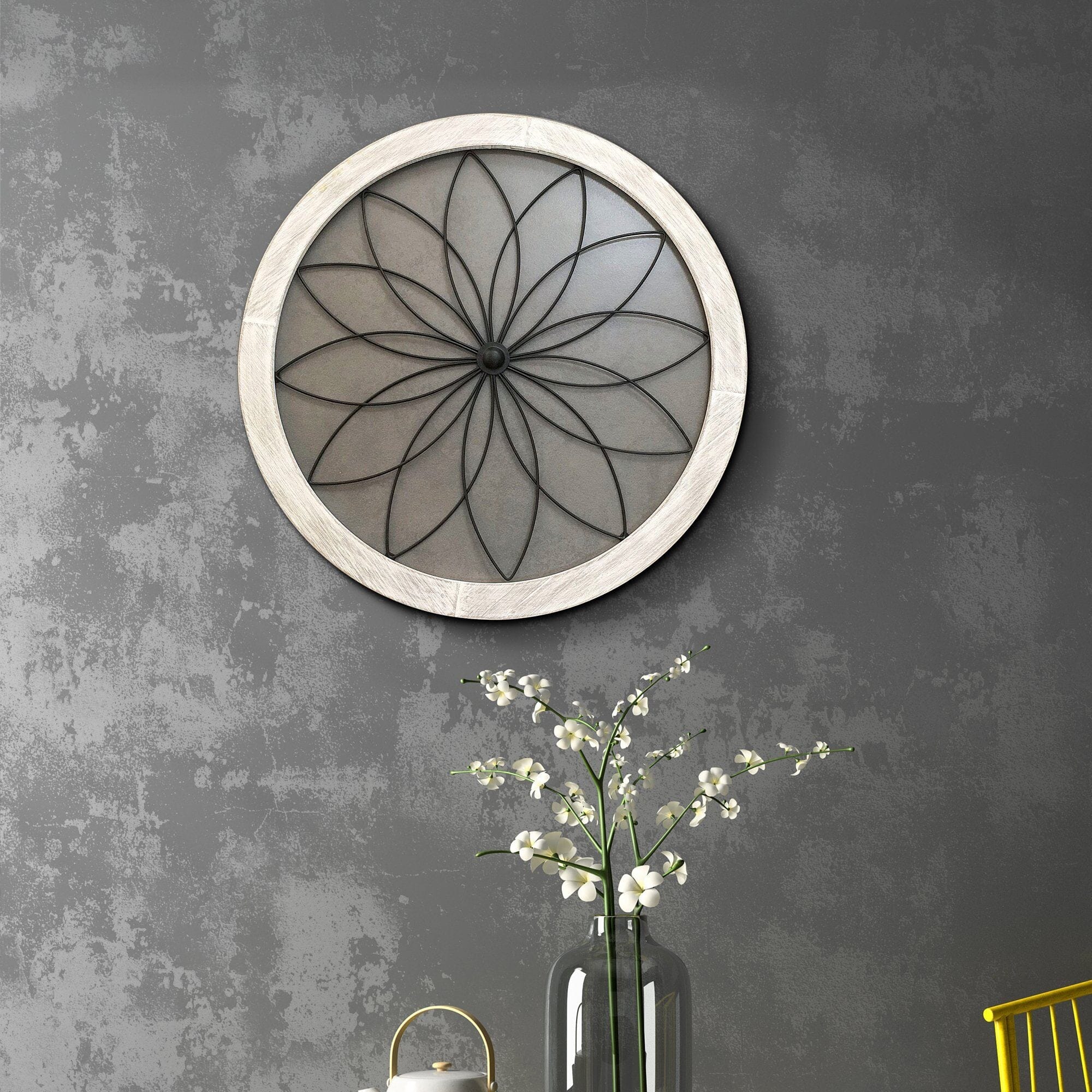 Floral Metal Wall Decor