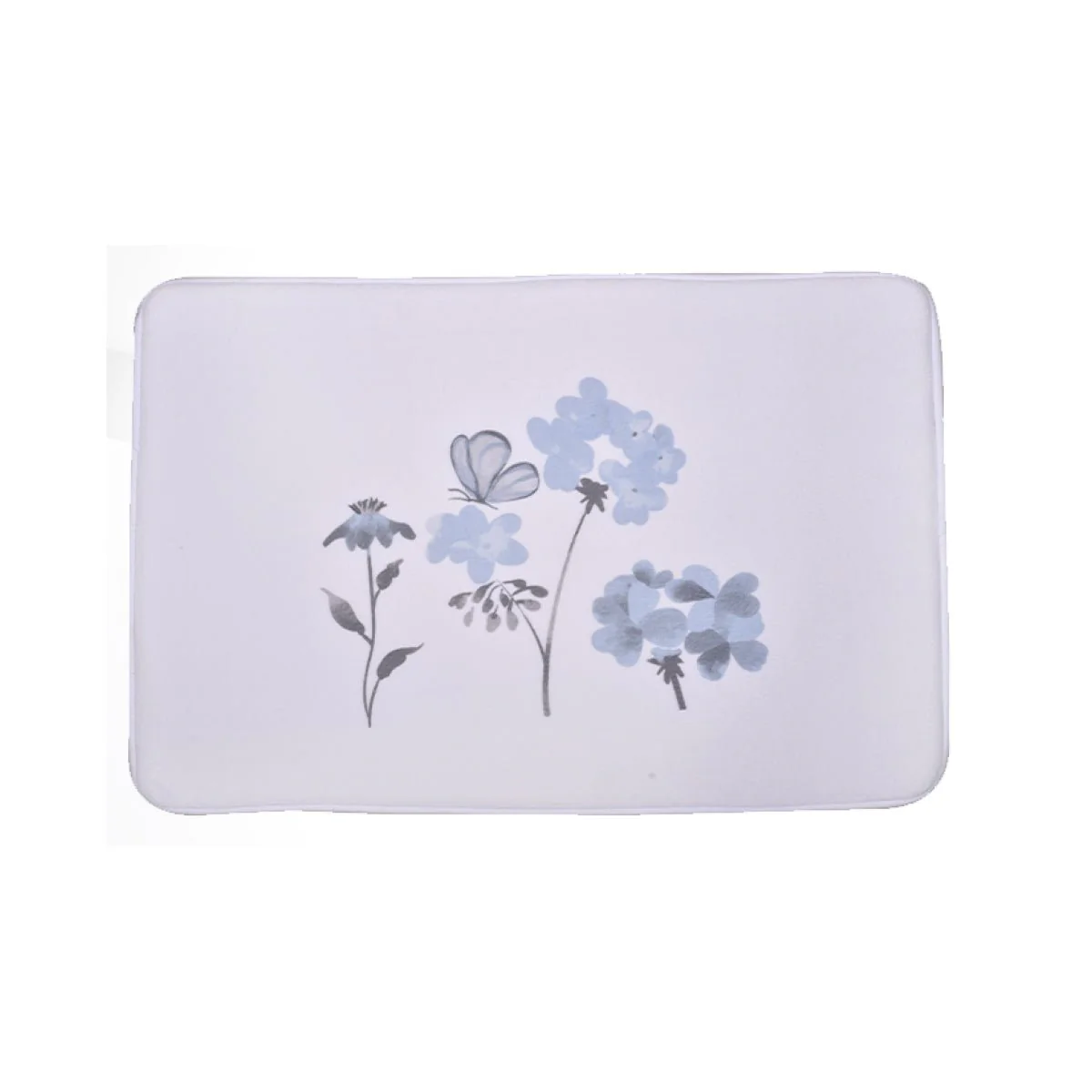 Florance - Memory Foam Bath Mat 20x30 Blue - Image 2