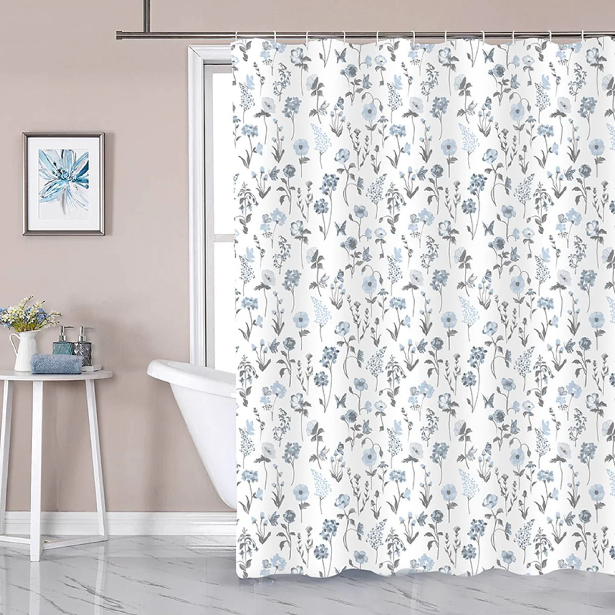 Florance - Shower Curtain 70x72 Blue