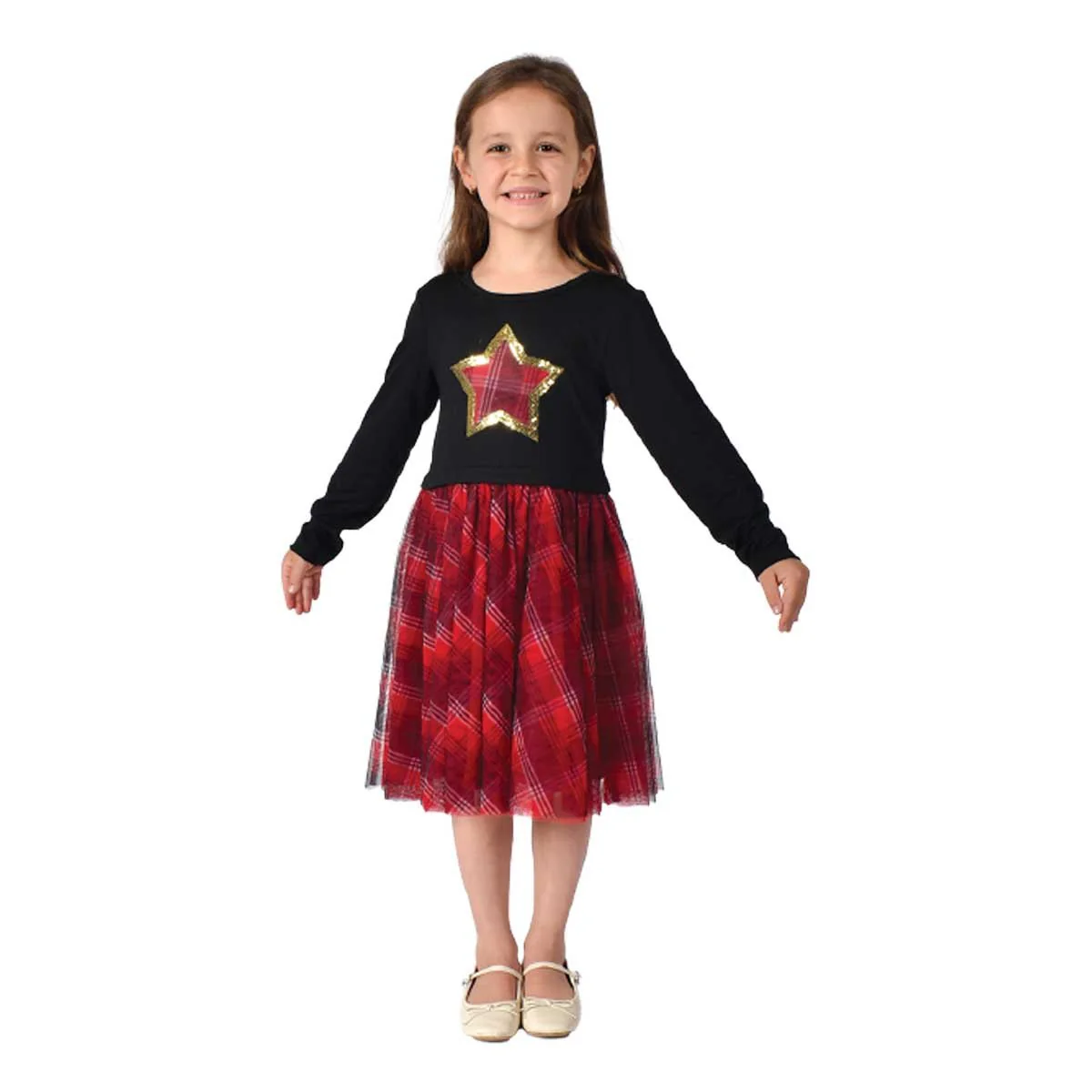 Girls Long Sleeve Party Dress