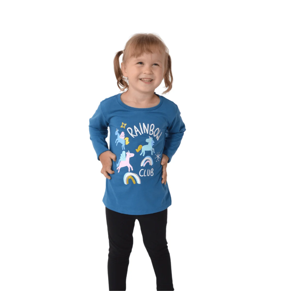 Girls Long Sleeve Printed Tee Shirt