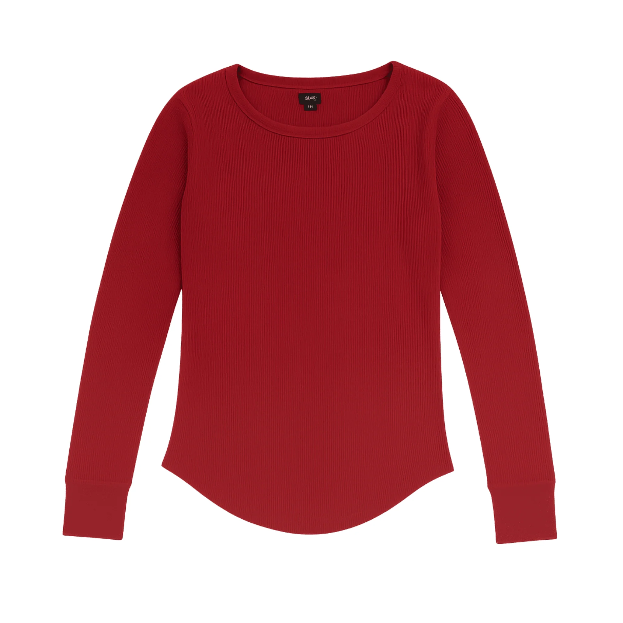 Girls’ Ribbed Long-Sleeve Top 10 to 18 - Image 2