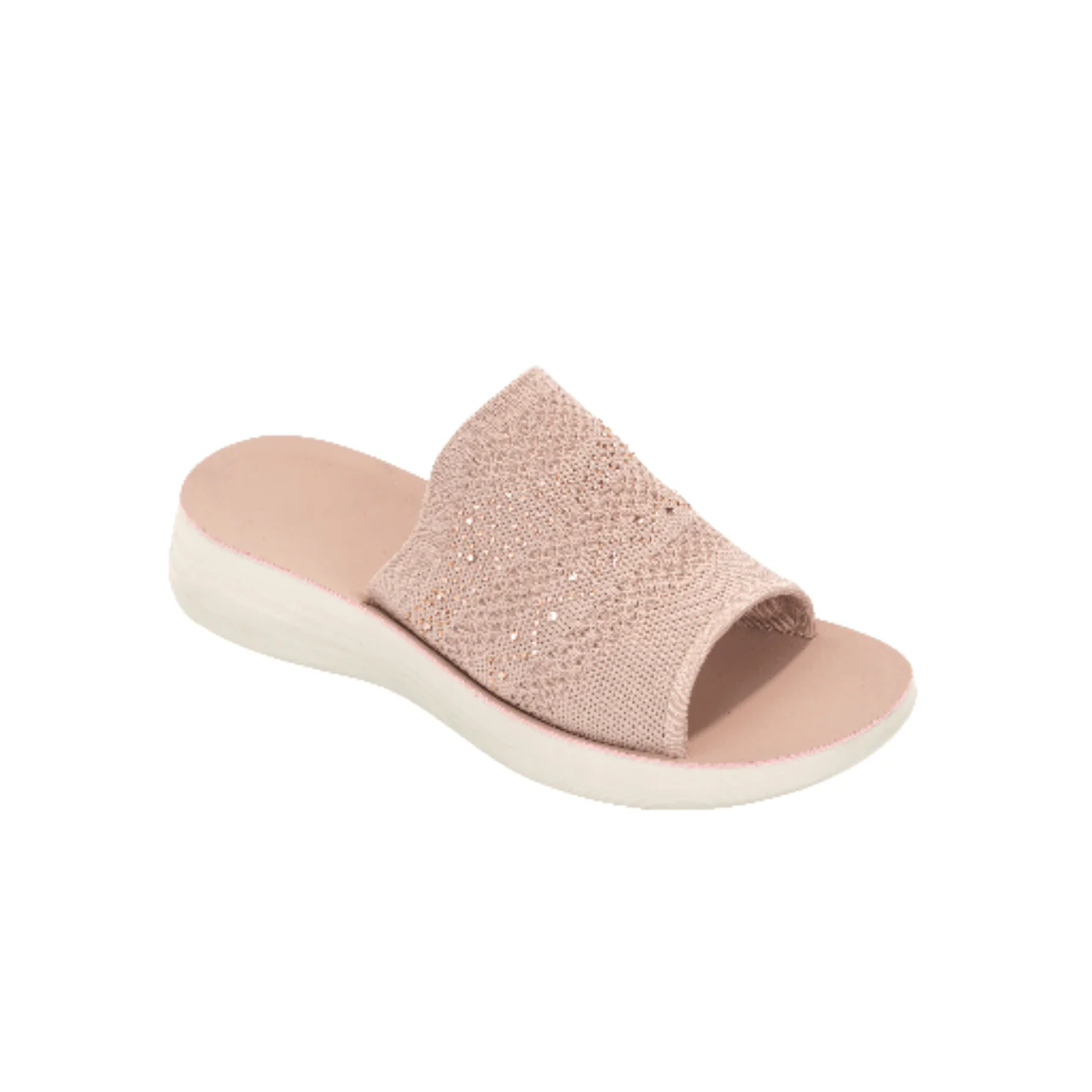 Glitter Knit Slide Sandals - Image 2
