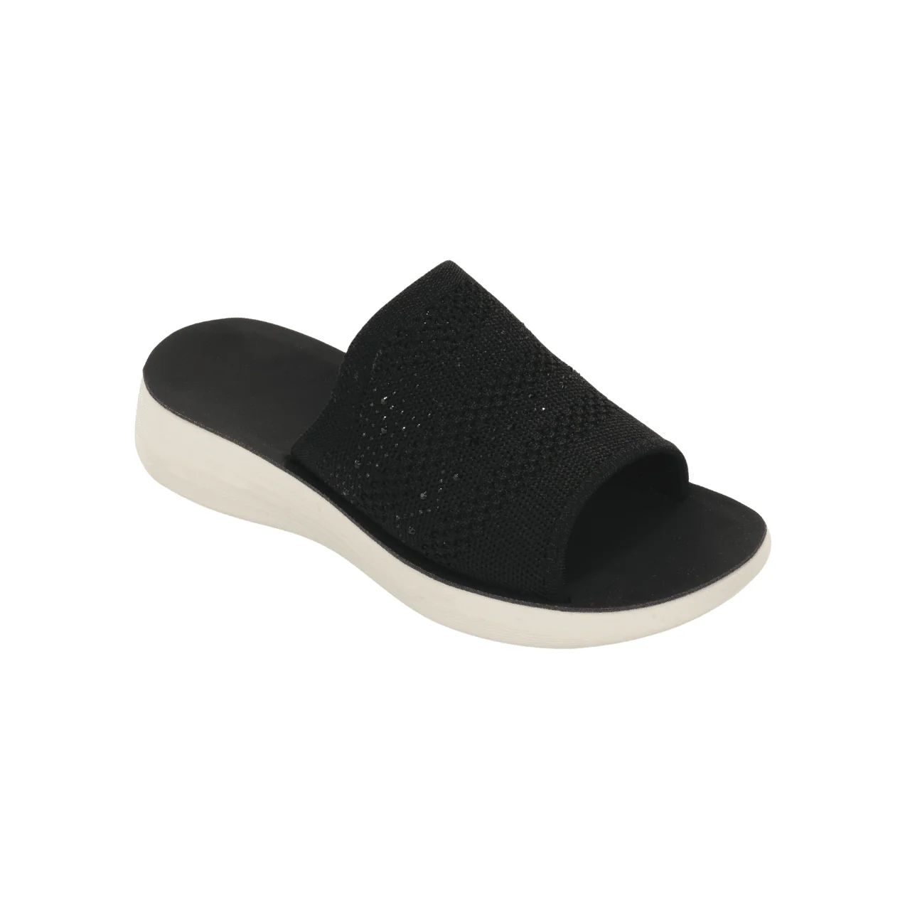 Glitter Knit Slide Sandals - Image 3
