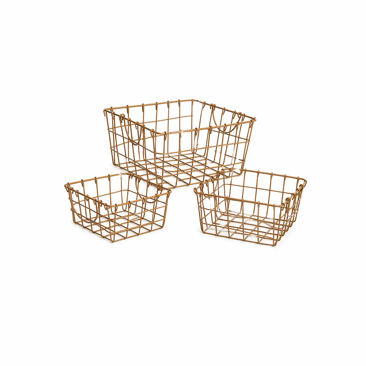 Gold Iron Wire Basket
