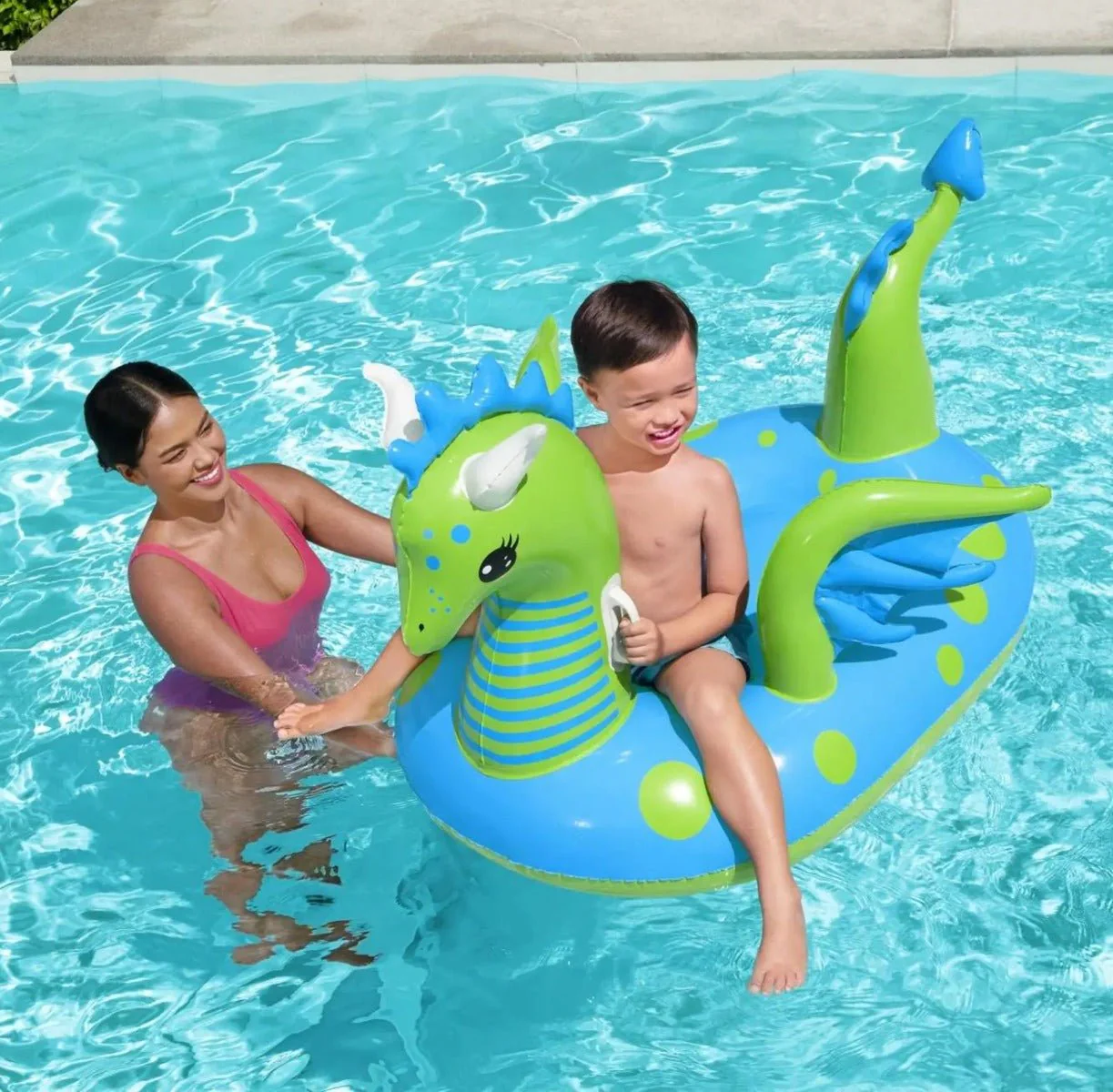H2OGO! Fantasy Dragon - Kids Ride-On Pool Float - Image 3