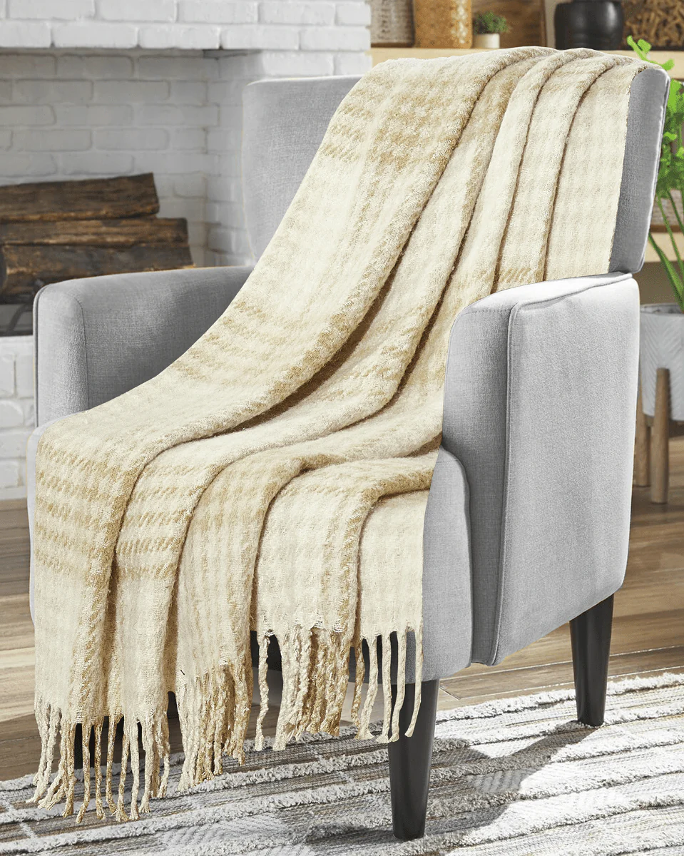 HARRY Faux Mohair Throw