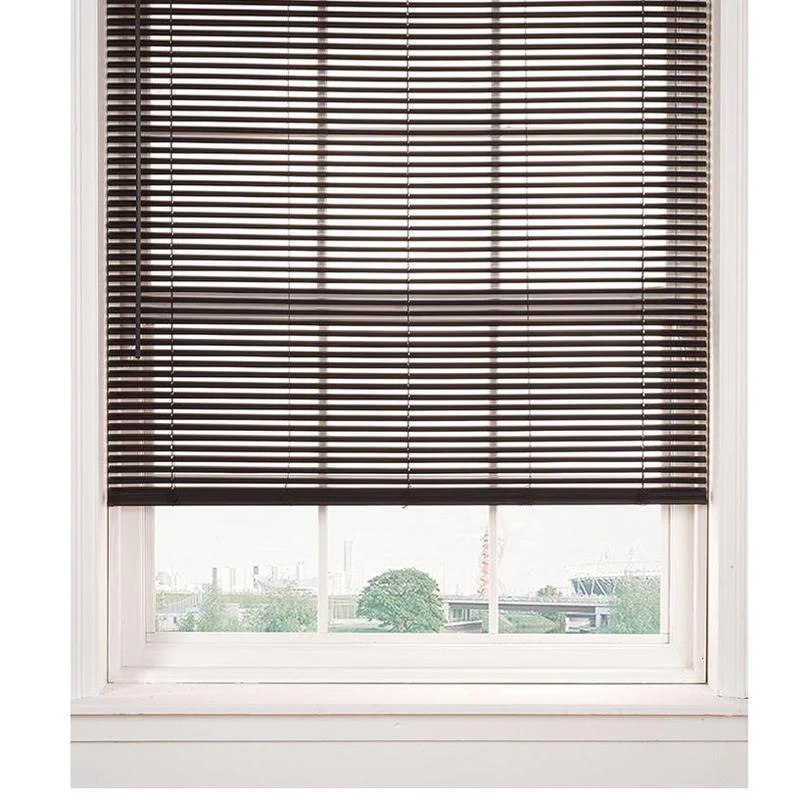 Horizontal Cordless PVC Mini Blinds | Chocolate - Image 9