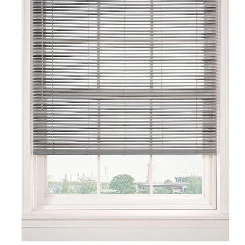 Horizontal Cordless PVC Mini Blinds | Grey - Image 7