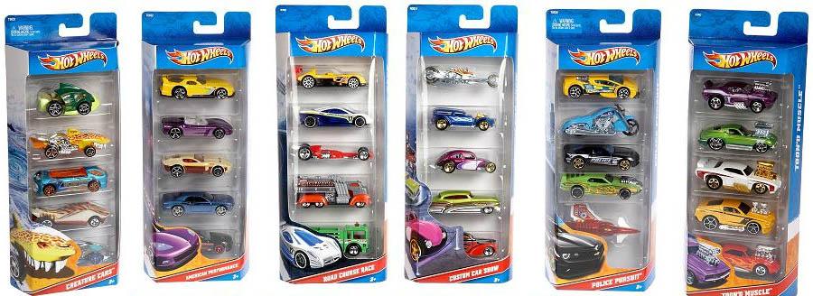 Hot Wheels - 5 Cars gift pack