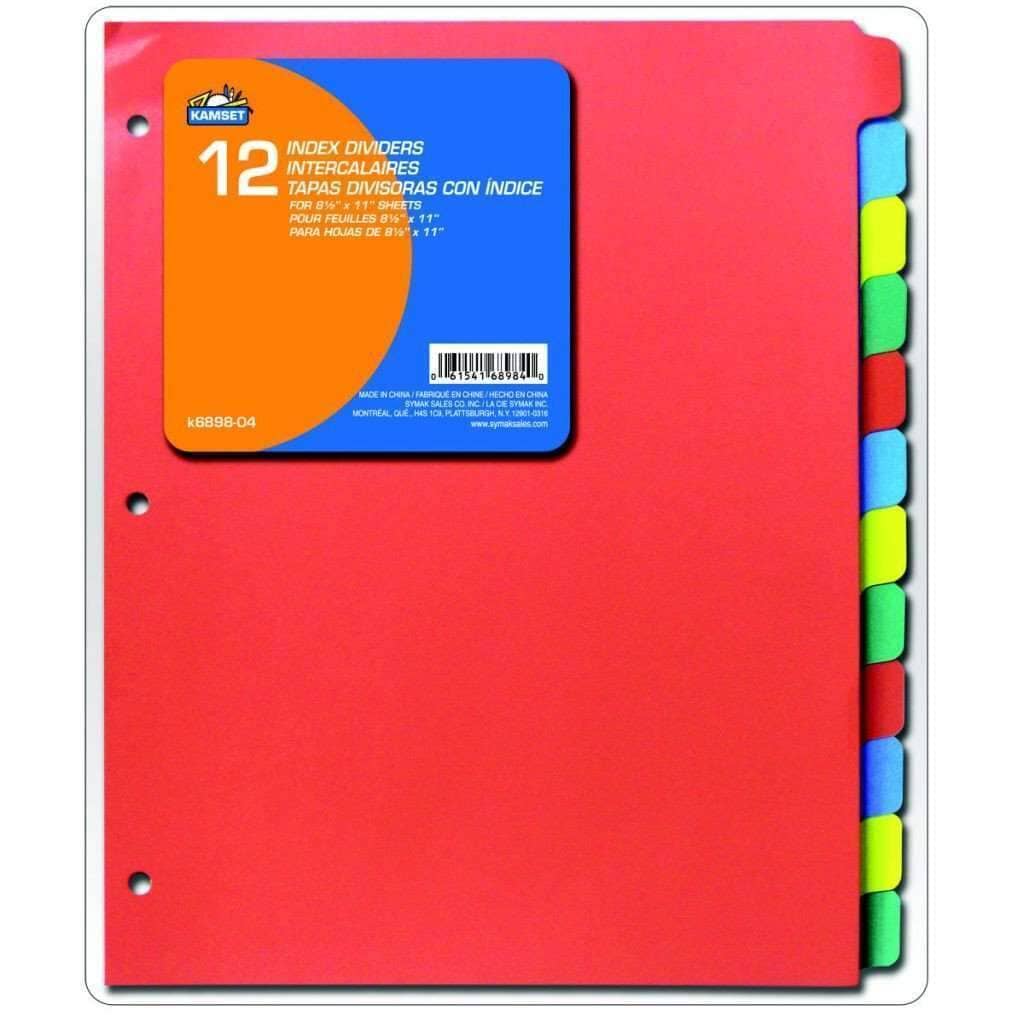 Index Dividers  - 12