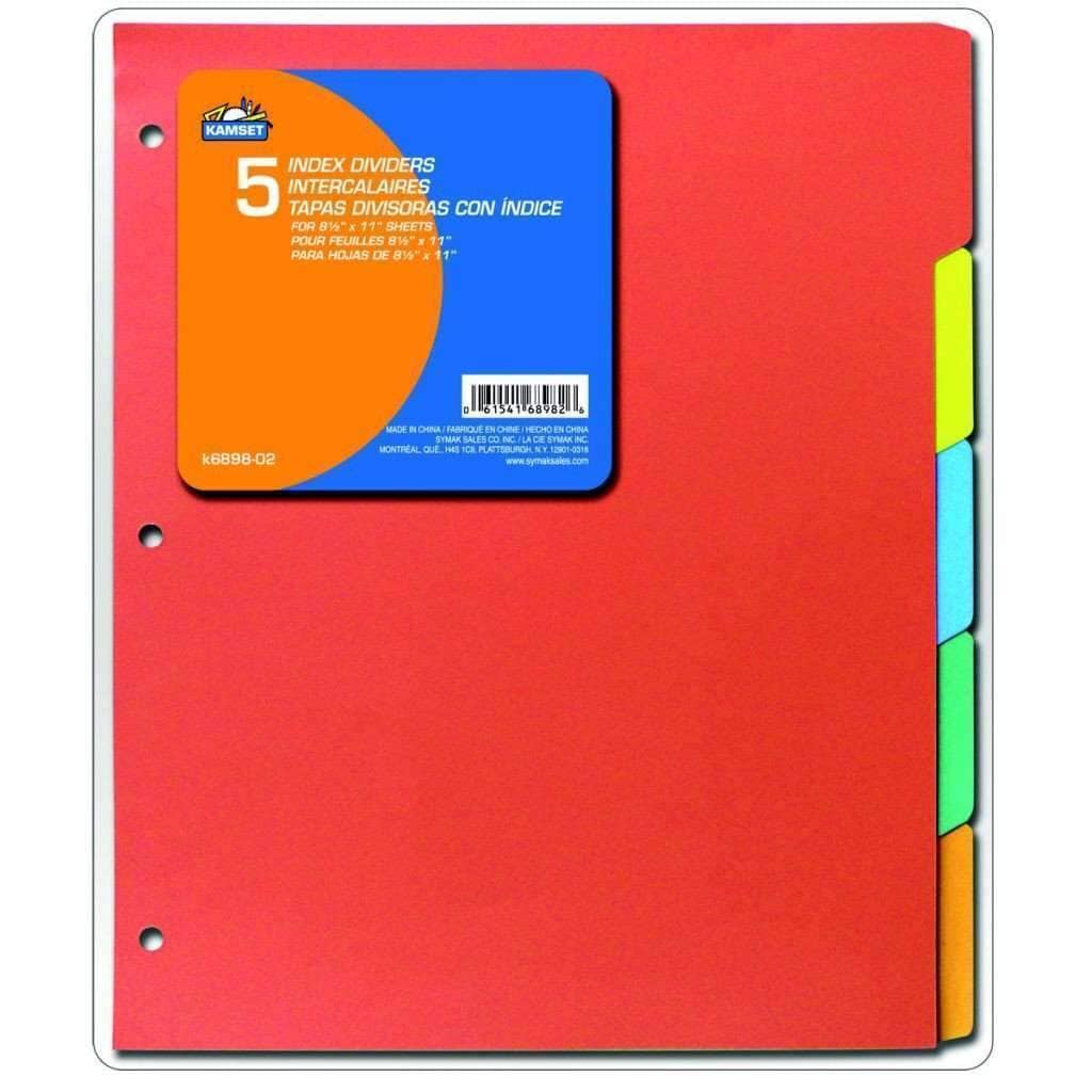 Index Dividers - 5