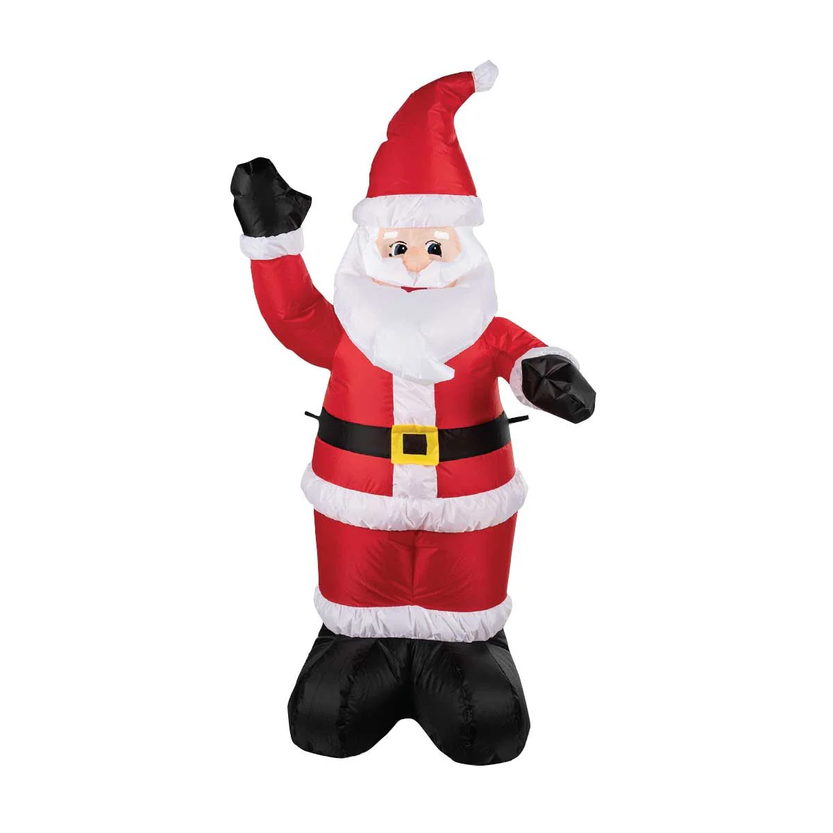 Inflatable Led Light Up Waving Standing Santa