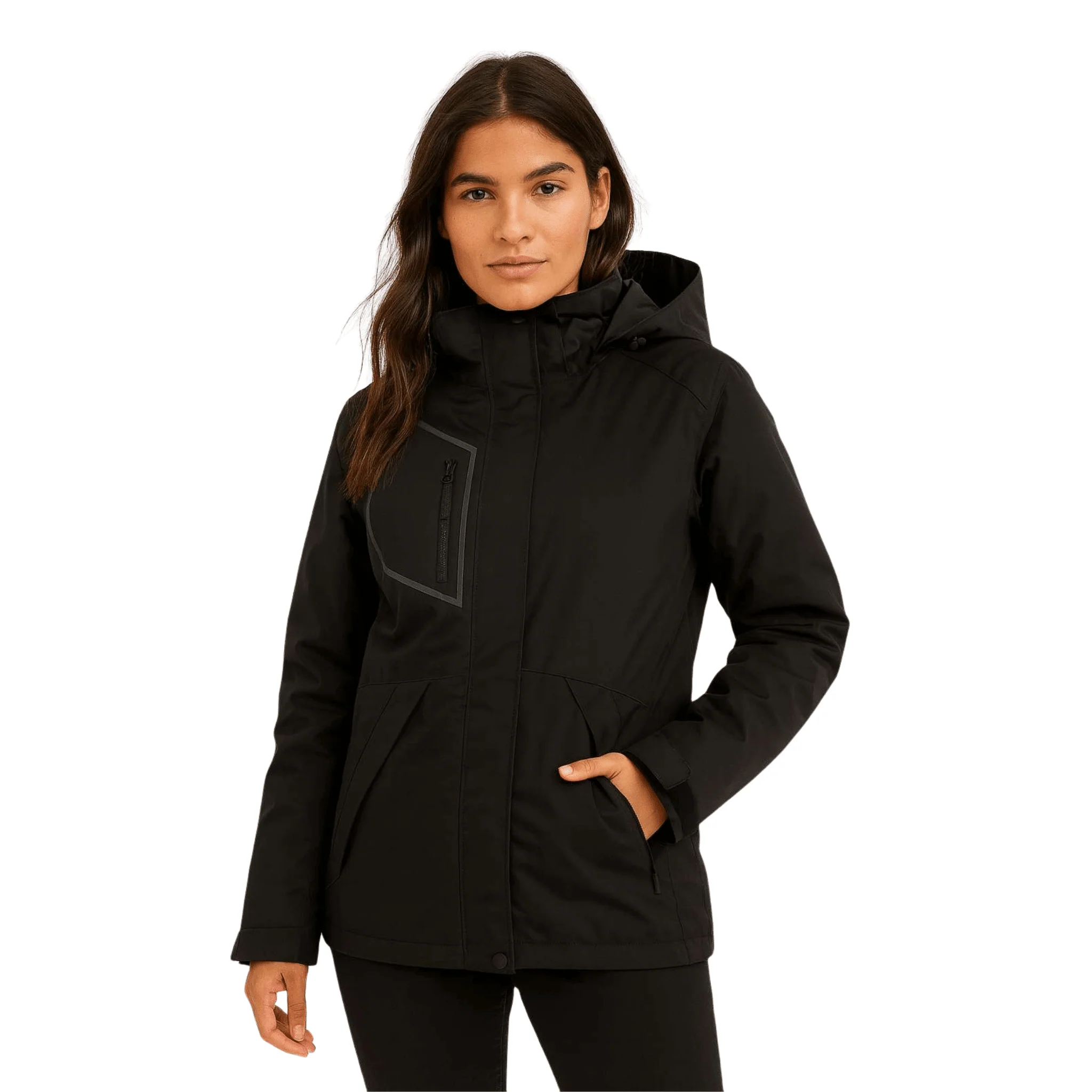 Insulated Winter Jacket with Hood