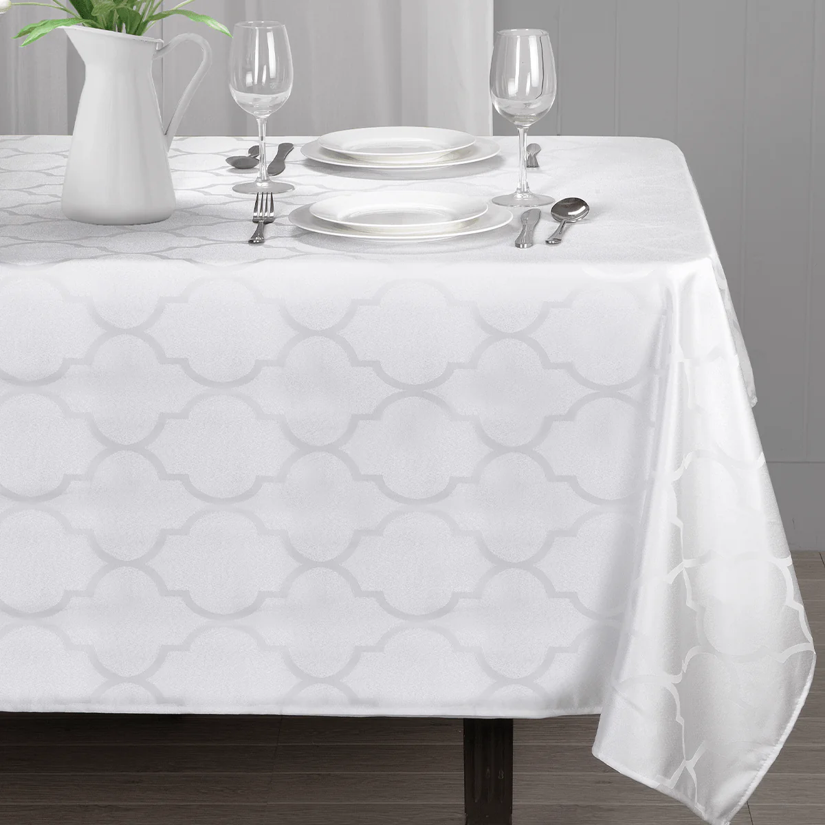 Jacquard-Tablecloth Oval