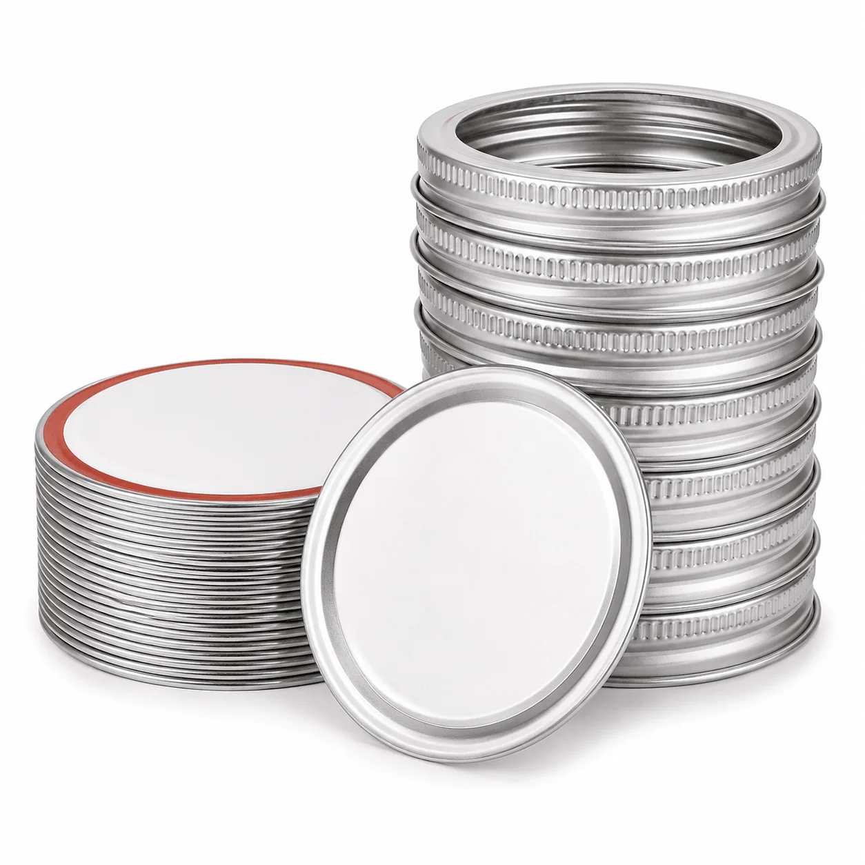 Jar Lids with Disc and Ring – Pack of 12