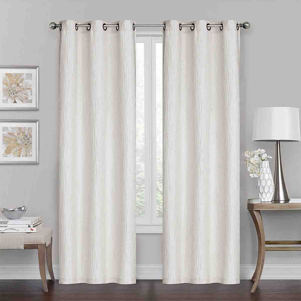 JOLIETTE Set of 2 Jacquard Grommet Panels - Image 4