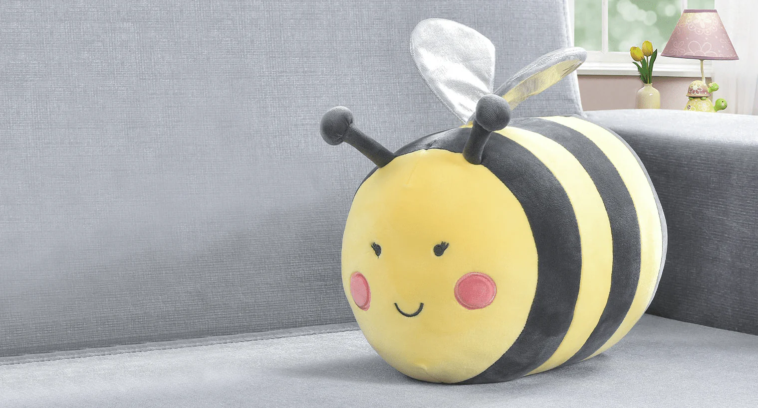 Kids Plush Cushion | Bumble Bee - Image 2