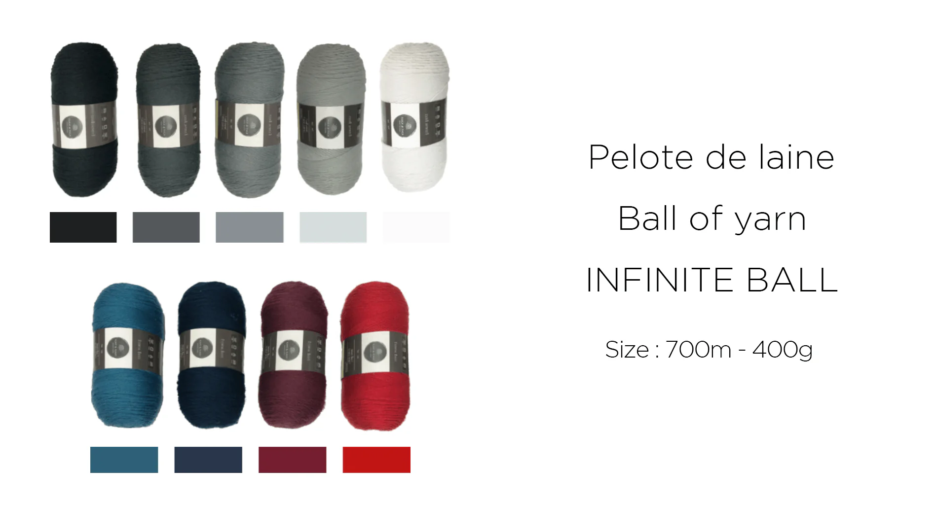 KNIT & KNOT - Infinite Ball ! yarn ball - Image 3