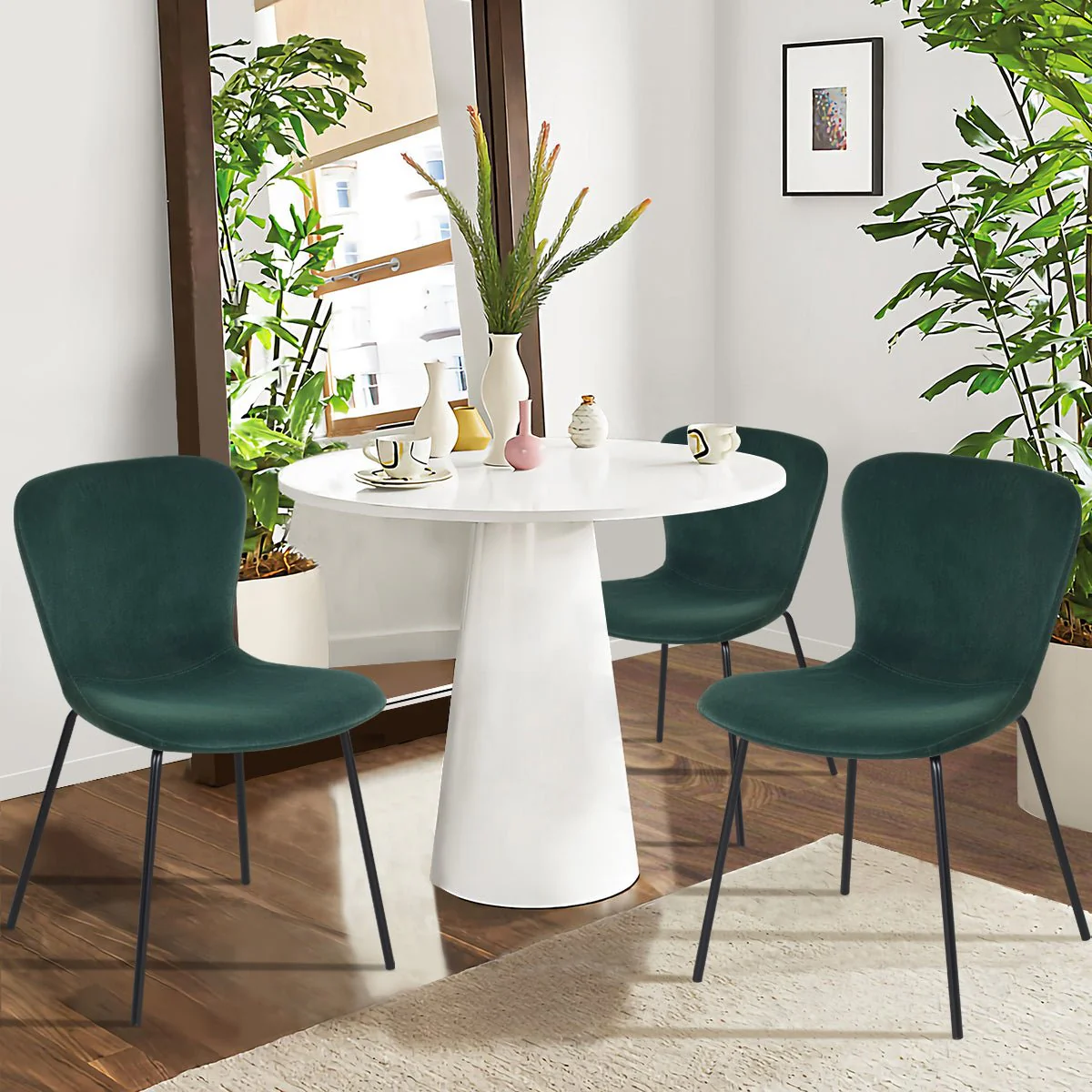 Koziello | PU Velvet Dining Chair - Image 4