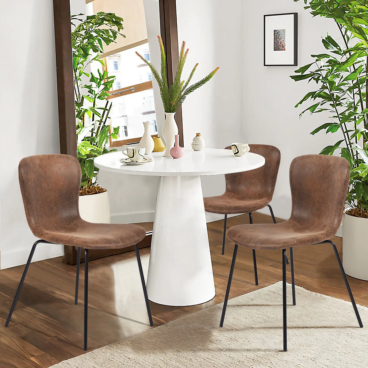 Koziello | PU Velvet Dining Chair - Image 6