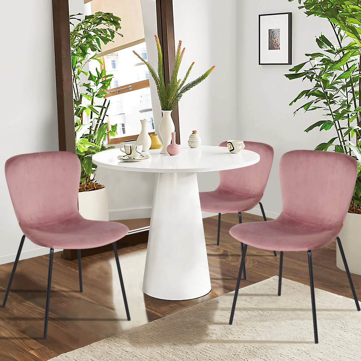Koziello | PU Velvet Dining Chair - Image 9