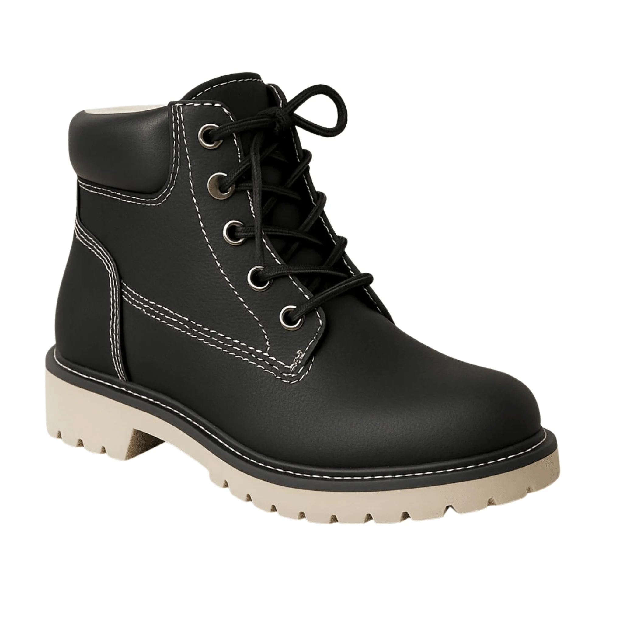 Lace-Up Ankle Boots