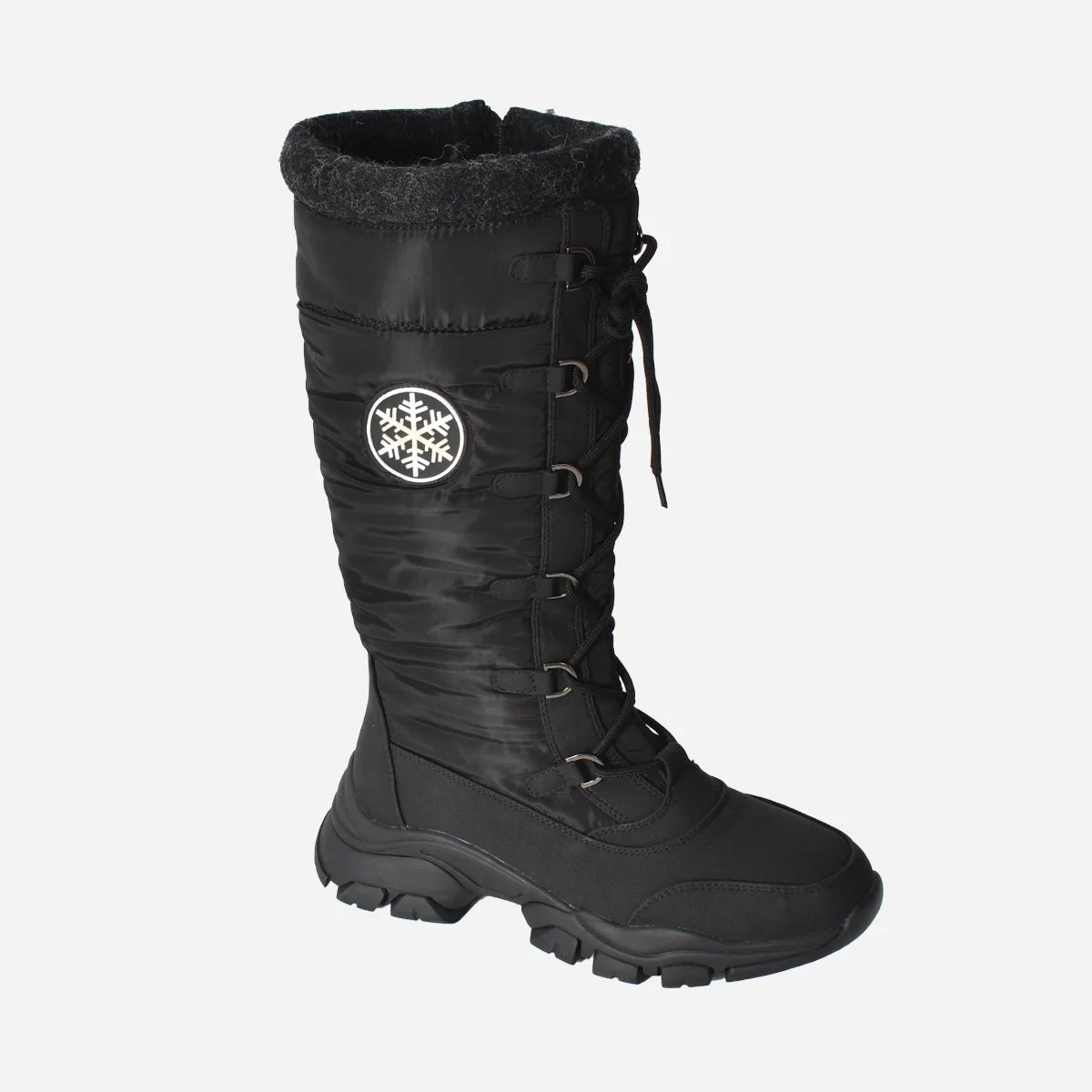 Lace Up Winter Boot With Side