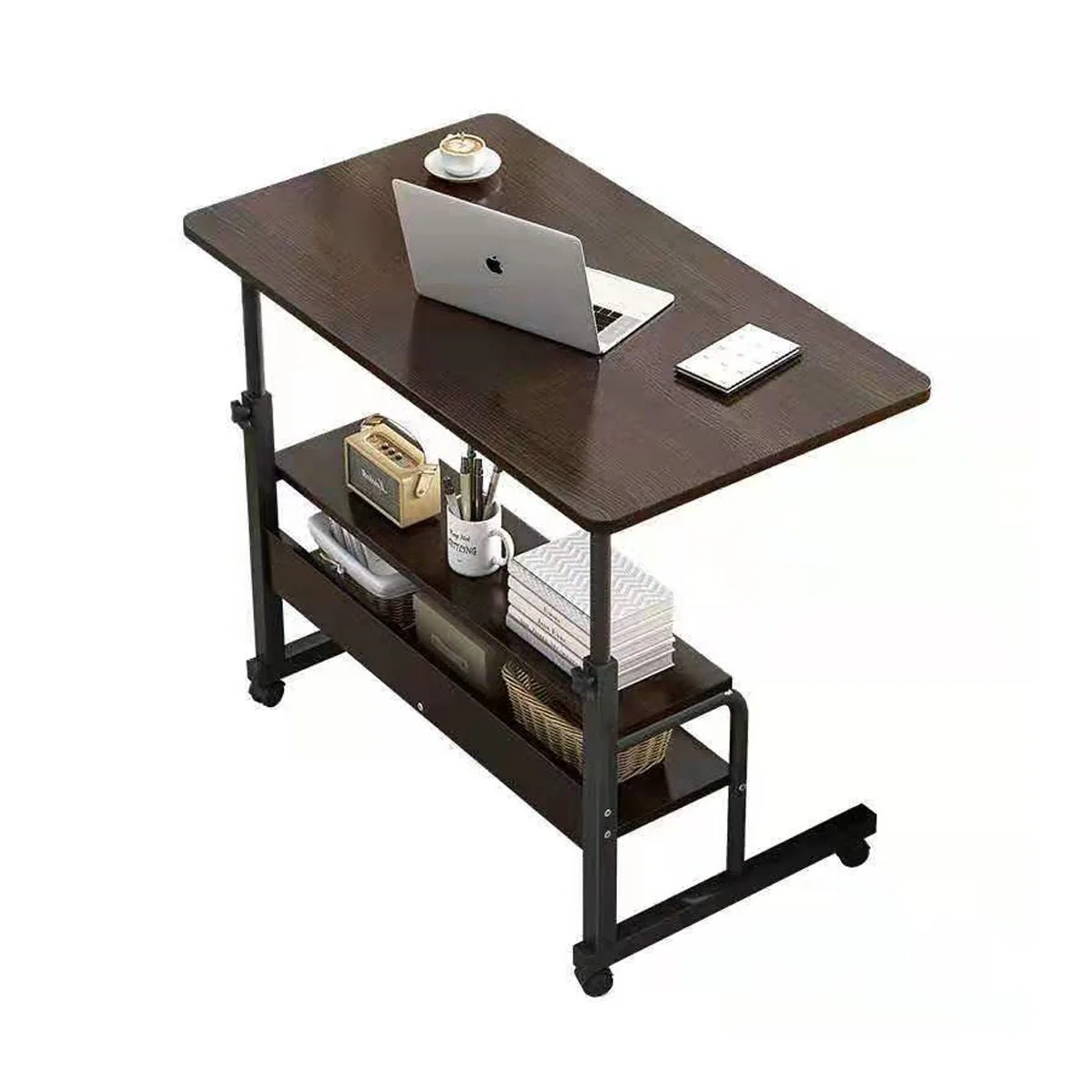 Laptop Table Height Adjustable With shelf - Image 9