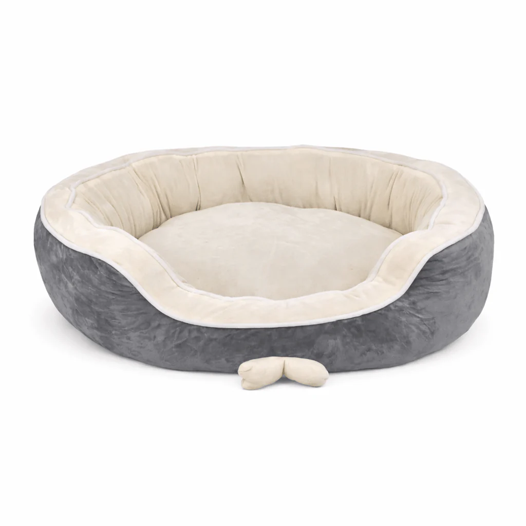 Large Pet Bed 76x60x18.5cm Beige