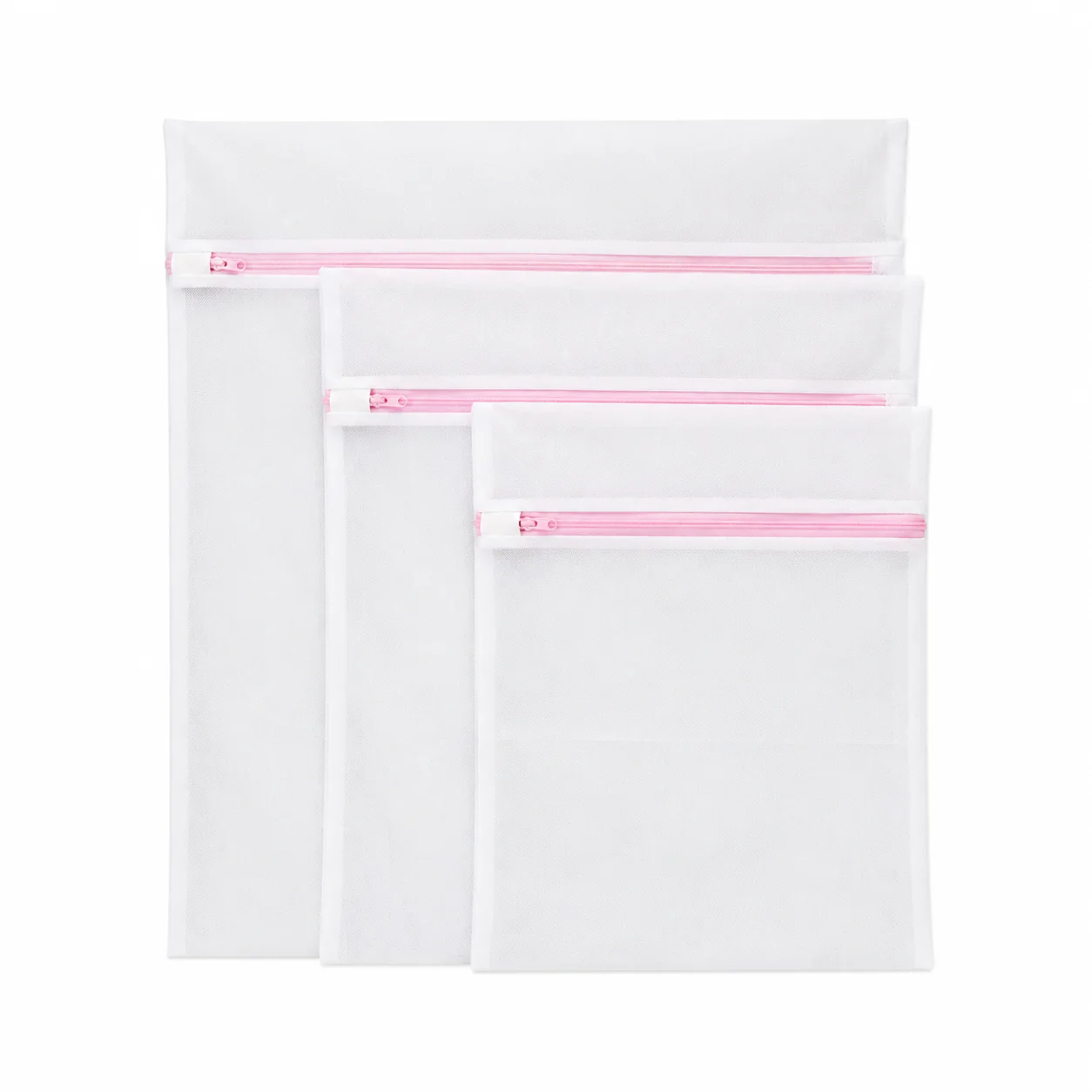 Lauren Taylor 3PC Set Laundry Washing Bag Mesh with Zipper