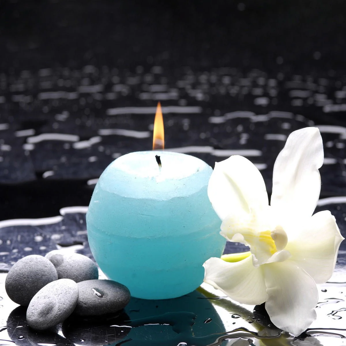 Zen Spa Canvas Wall Art – 80 x 80 x 2.5 cm - Image 2