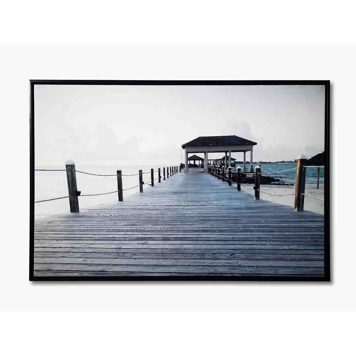 Lauren Taylor - Abstract Canvas Print Lake Scene 60x90 - Image 4