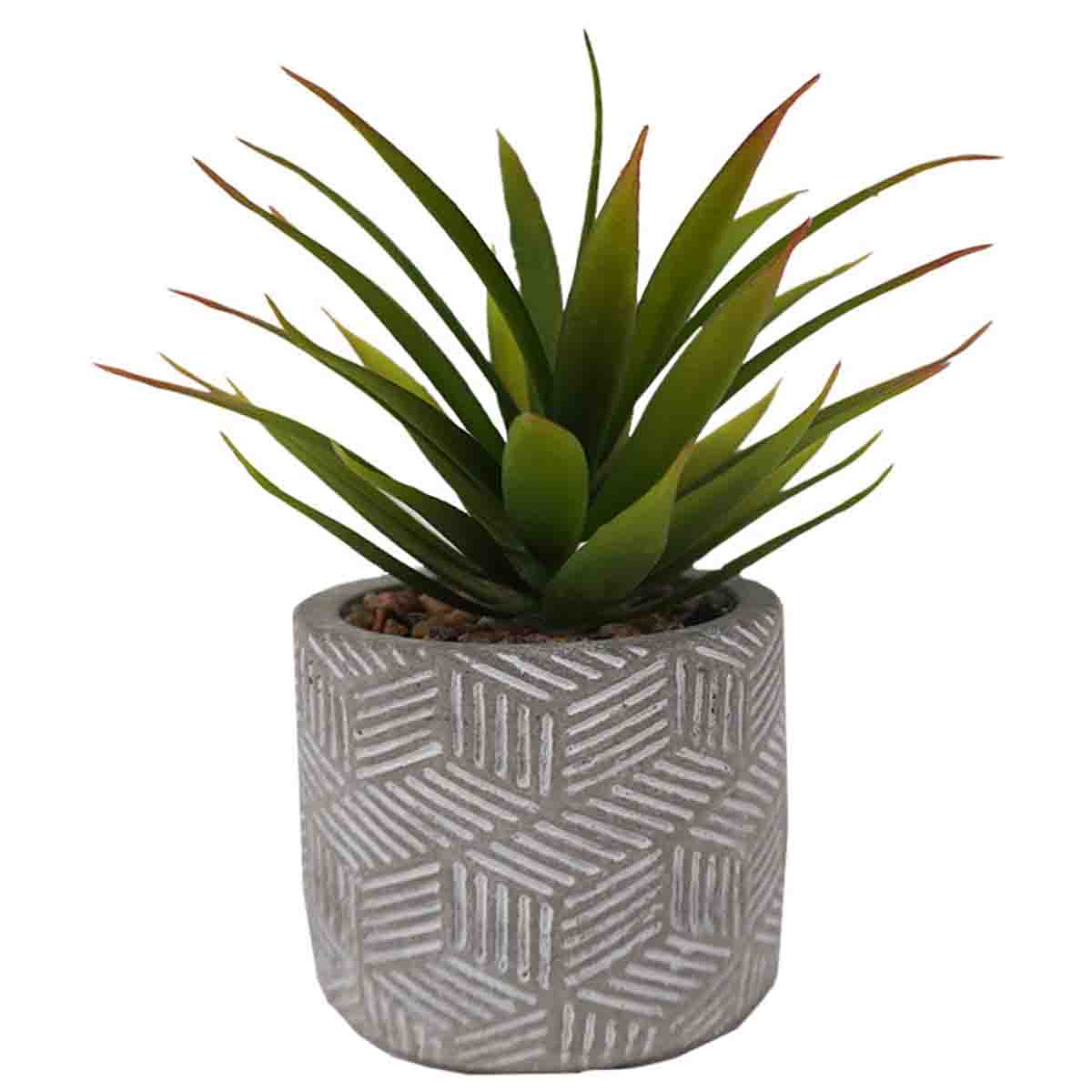 Lauren Taylor - Artificial Succulents in Grey Cement Pots