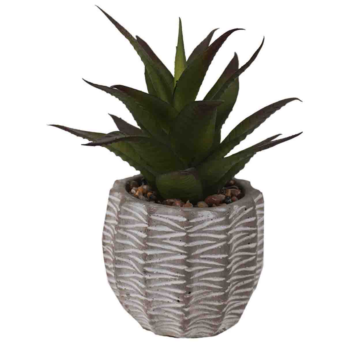Lauren Taylor - Artificial Succulents in Grey Cement Pots - Image 2
