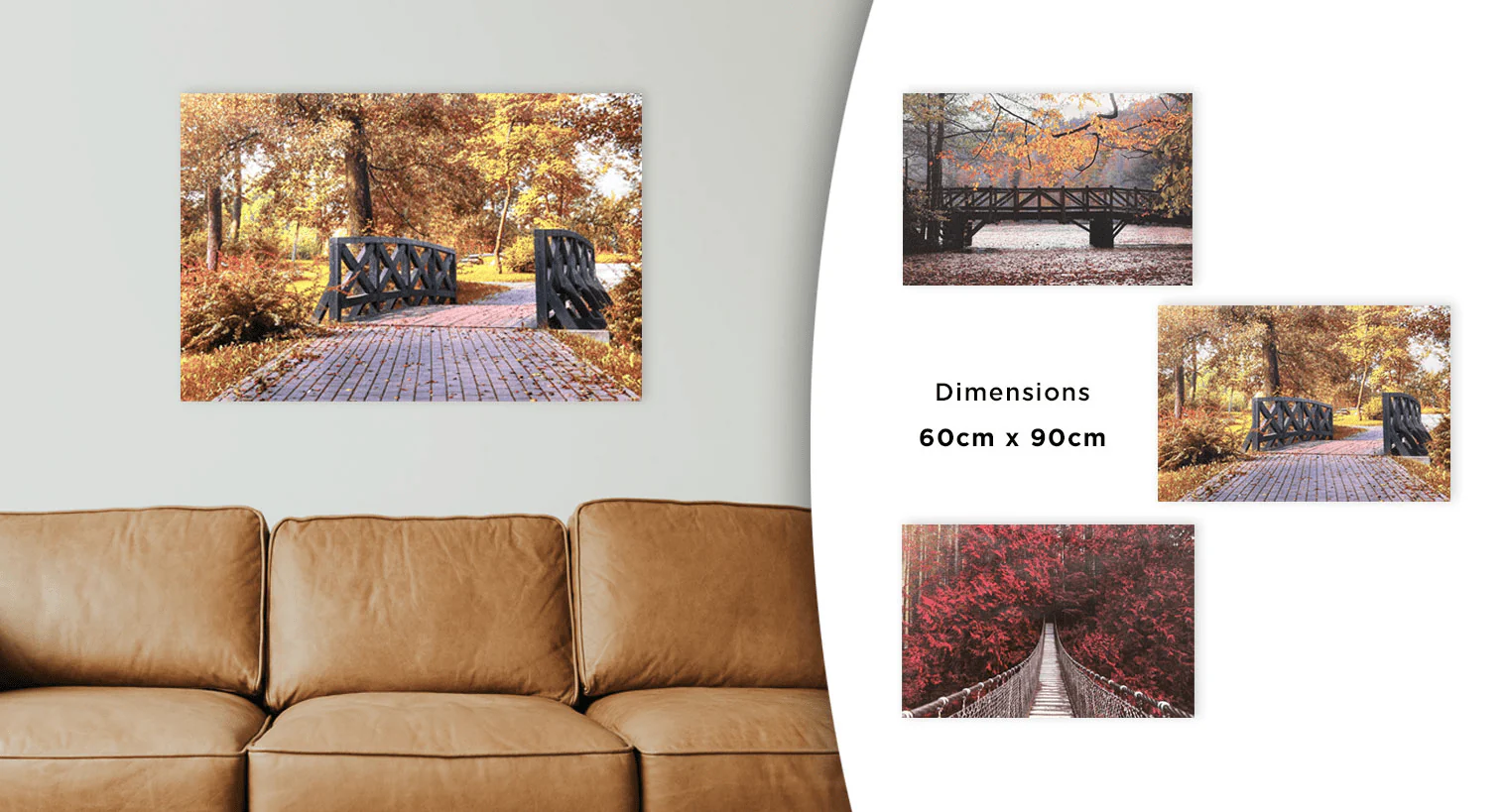 Lauren Taylor - Autumn Scene Printed Canvas - Image 2
