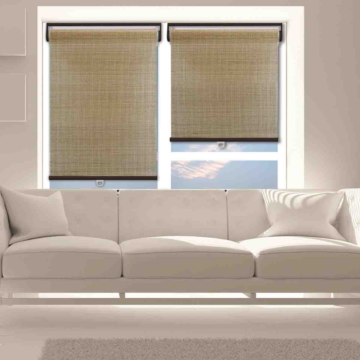 Lauren Taylor - Bamboo Cordless Roller Blind light brown - Image 3