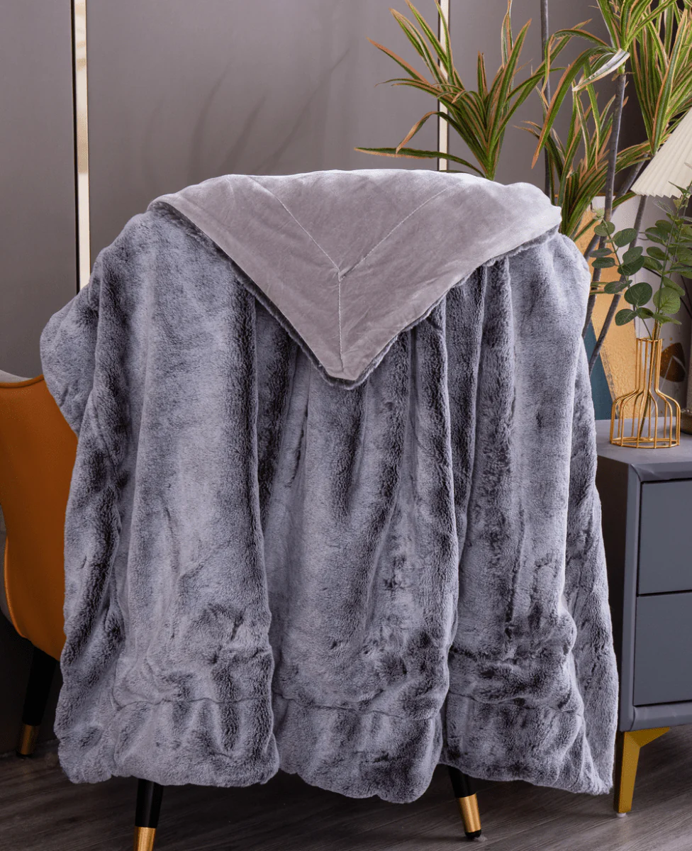 Lauren Taylor - Beatrice Rabbit Fur Throw - Image 3