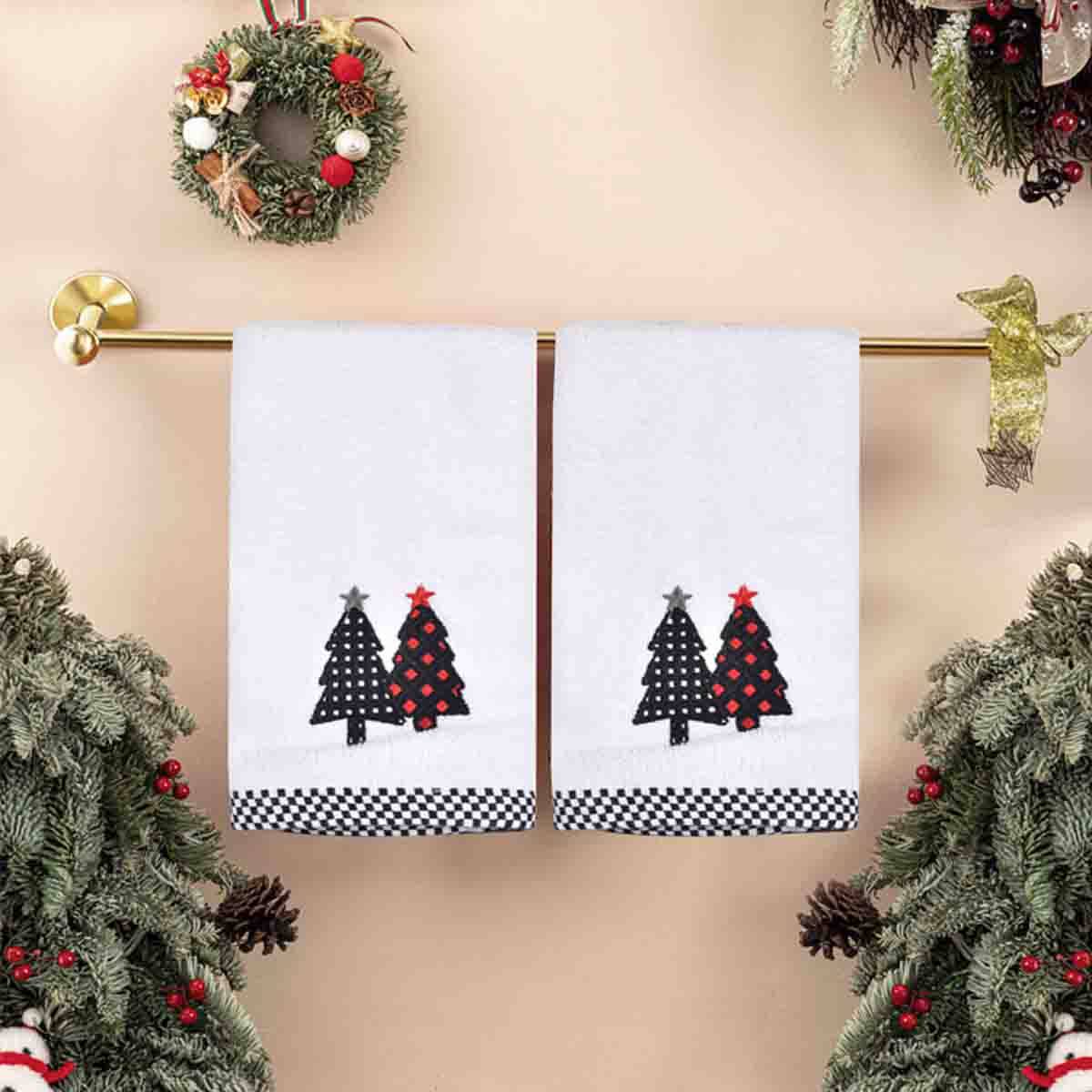 Lauren Taylor- Christmas 2PK Hand Towels - Image 2