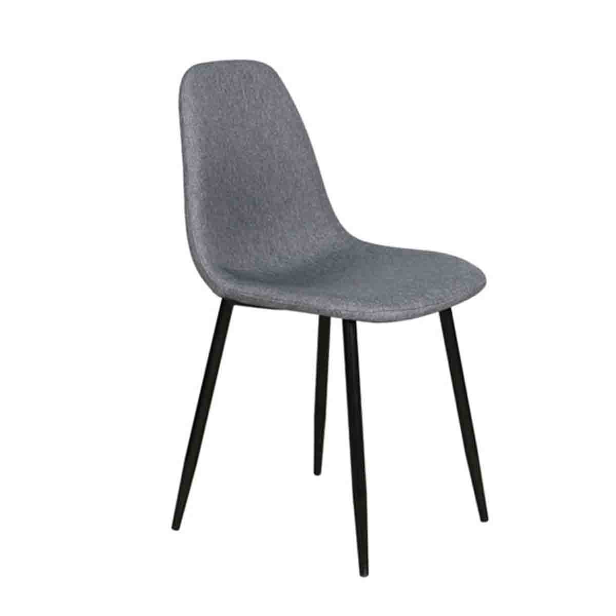 LAUREN TAYLOR - Fabric Dining Chair with Metal Legs - Image 3