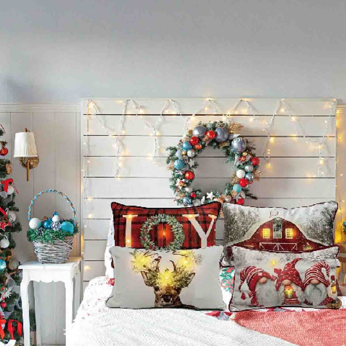 Lauren Taylor - LED Christmas Cushions Lumbar