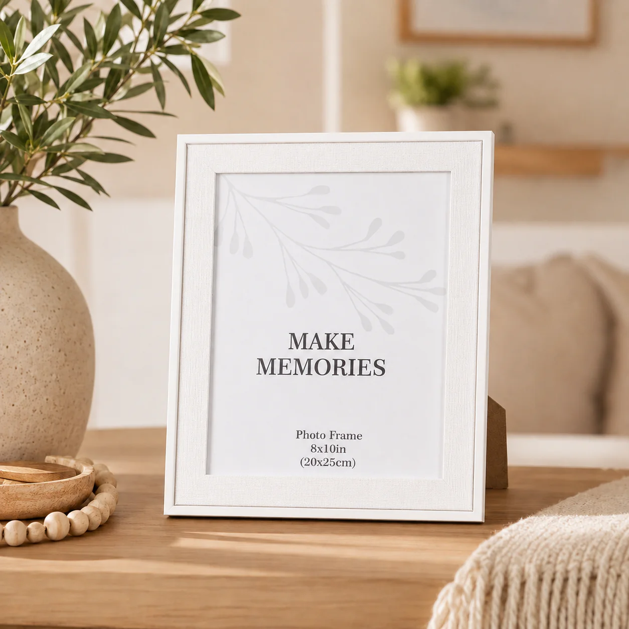 Lauren Taylor - Linen Photo Frame White