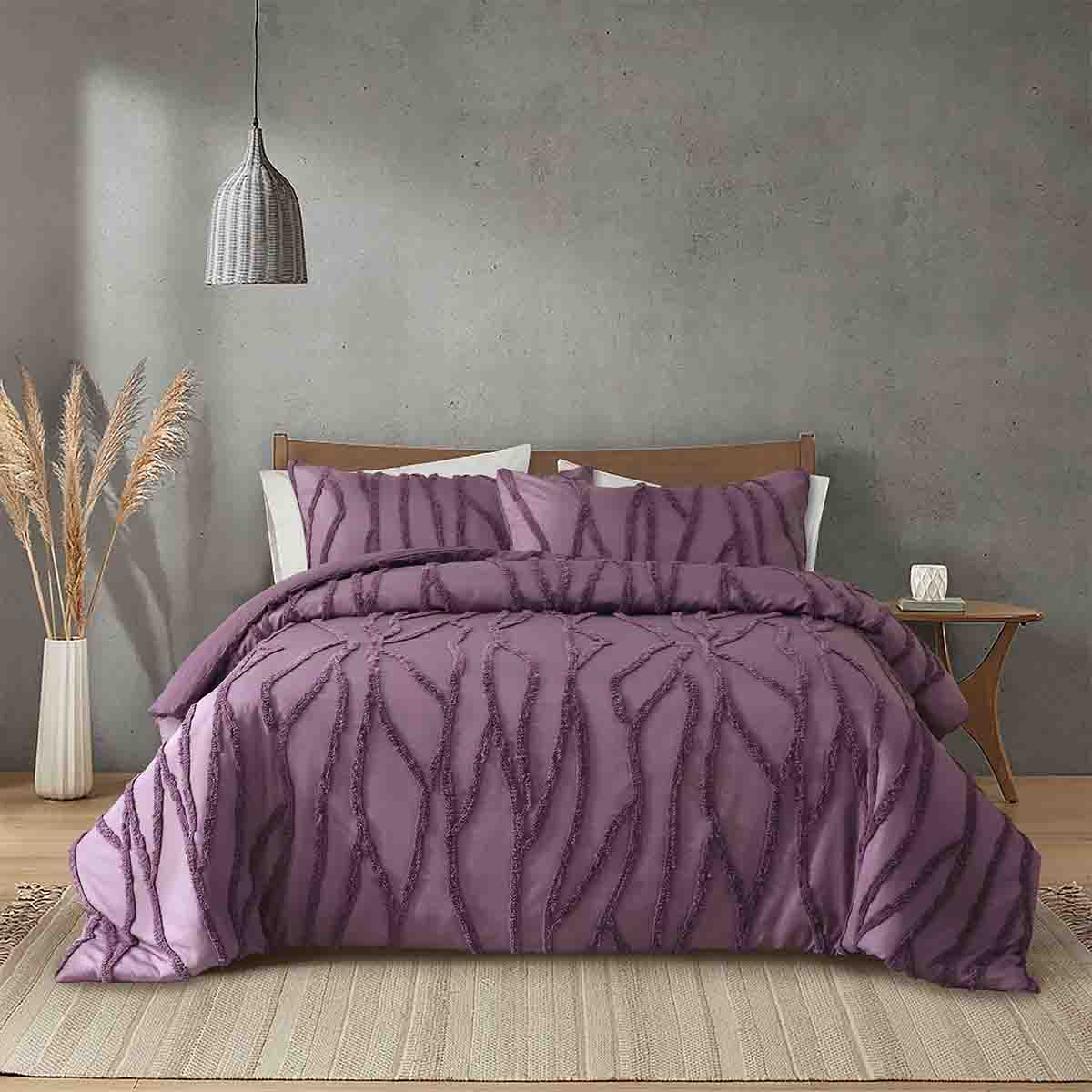 Lauren Taylor -NAYA Jacquard 3 PCS Duvet Cover Set - Image 3
