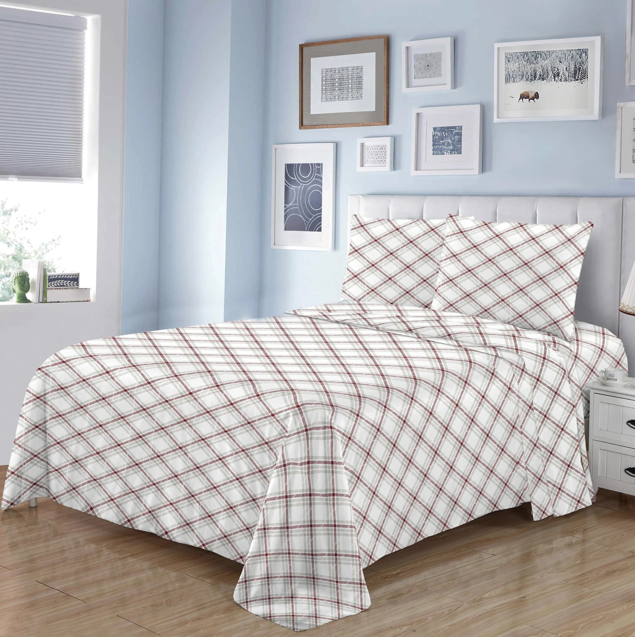 Lauren Taylor Satin Printed Sheet Set - Image 5