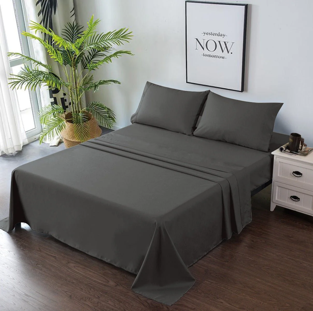 Lauren Taylor - Super Soft Solid Microfiber Sheet Set Extra